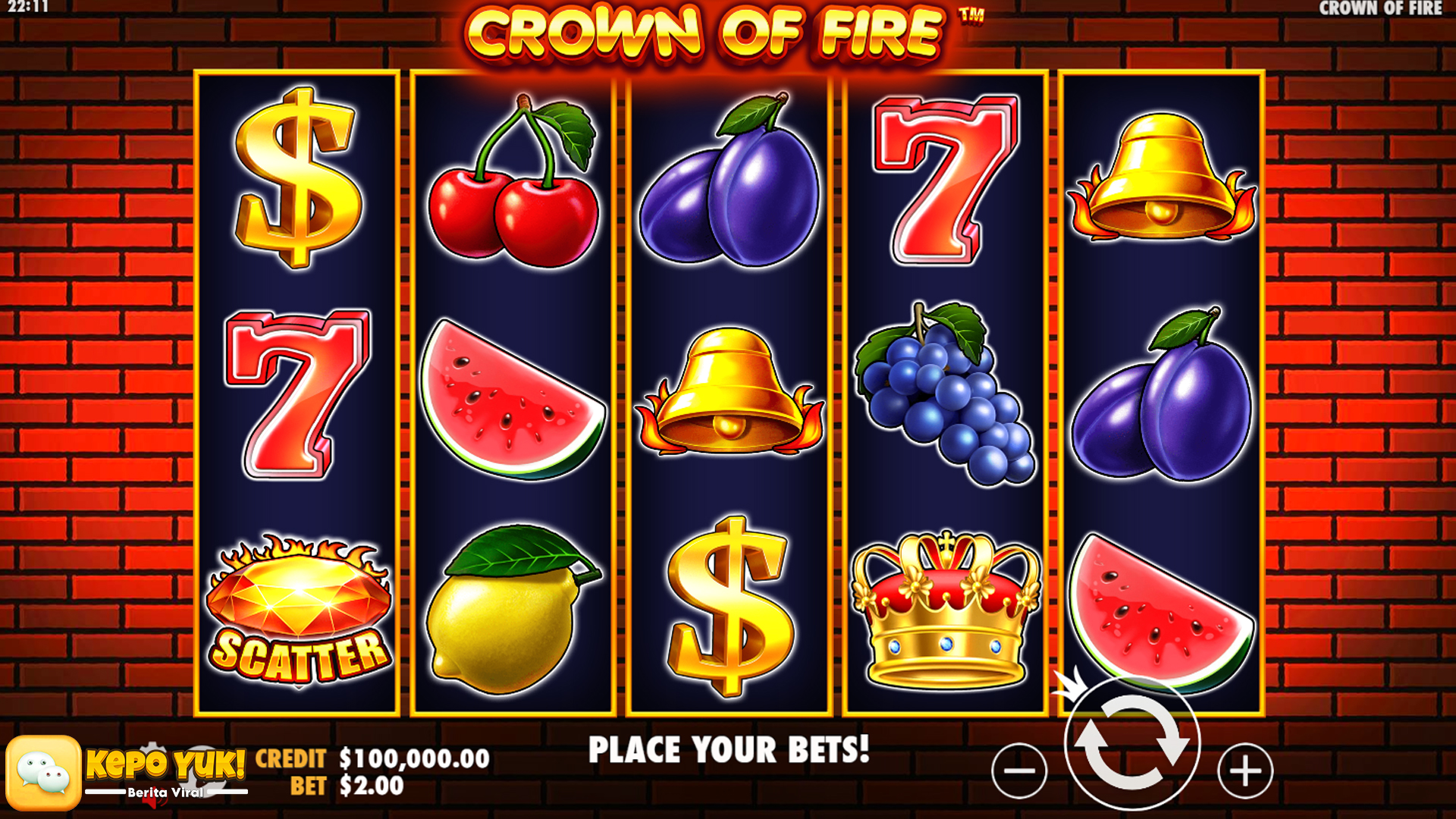 Crown of Fire Slot: Nikmati Keberuntungan di Situs Resmi Slot