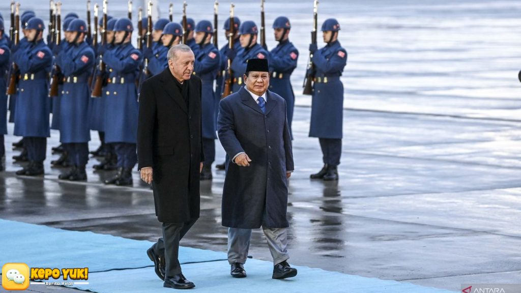 Prabowo Disambut Berkuda dan Helikopter di Istana Erdogan