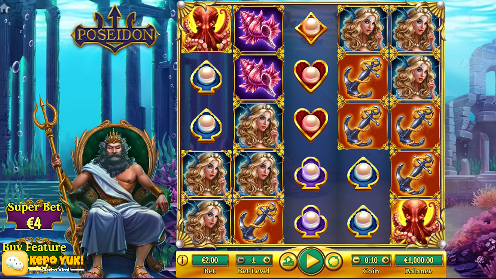Jackpot Menanti di Poseidon Slot Online 2025 Penuh Kejutan