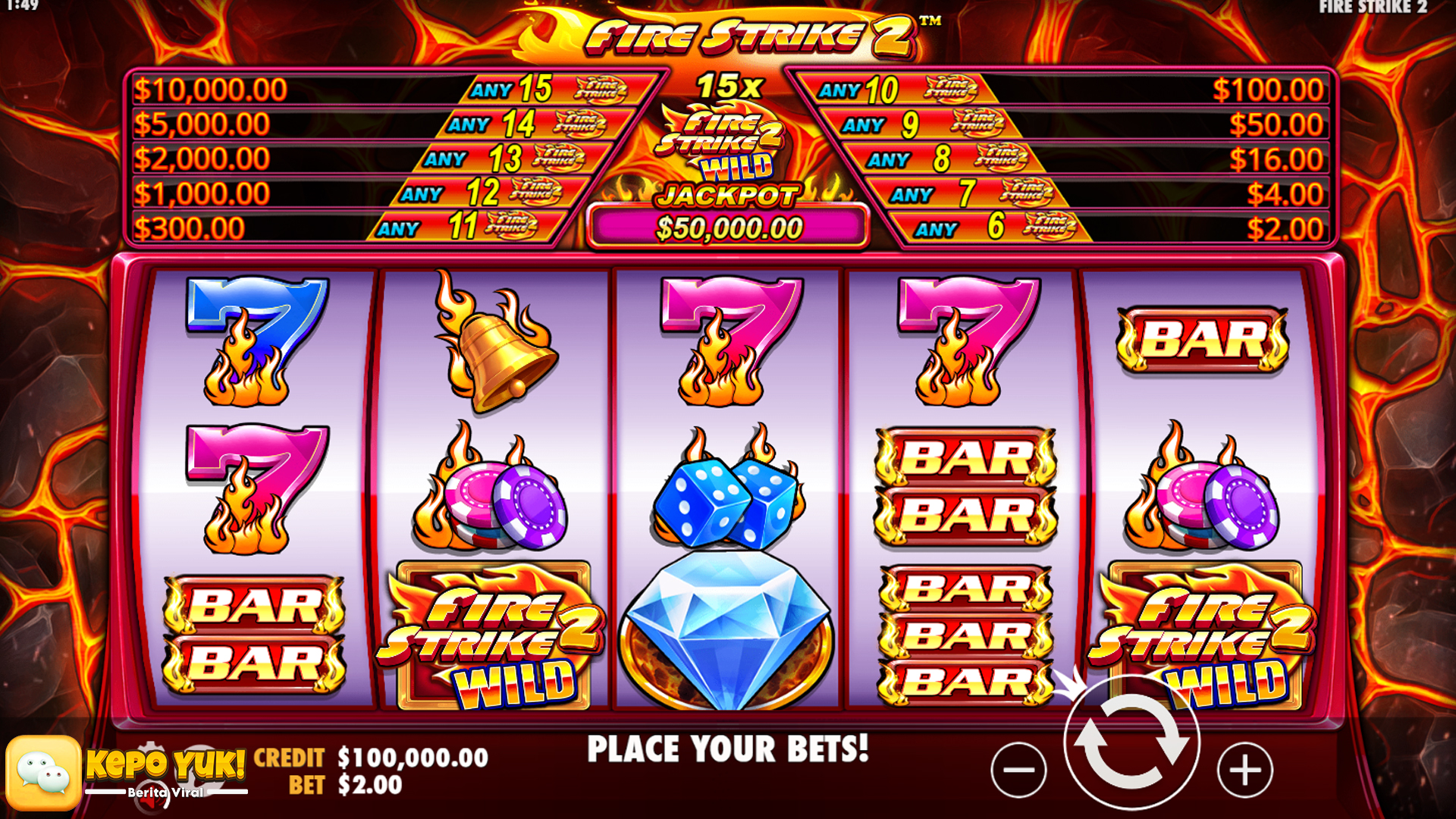 Jangan Lewatkan Kesempatan Jackpot Besar di Slot Fire Strike 2