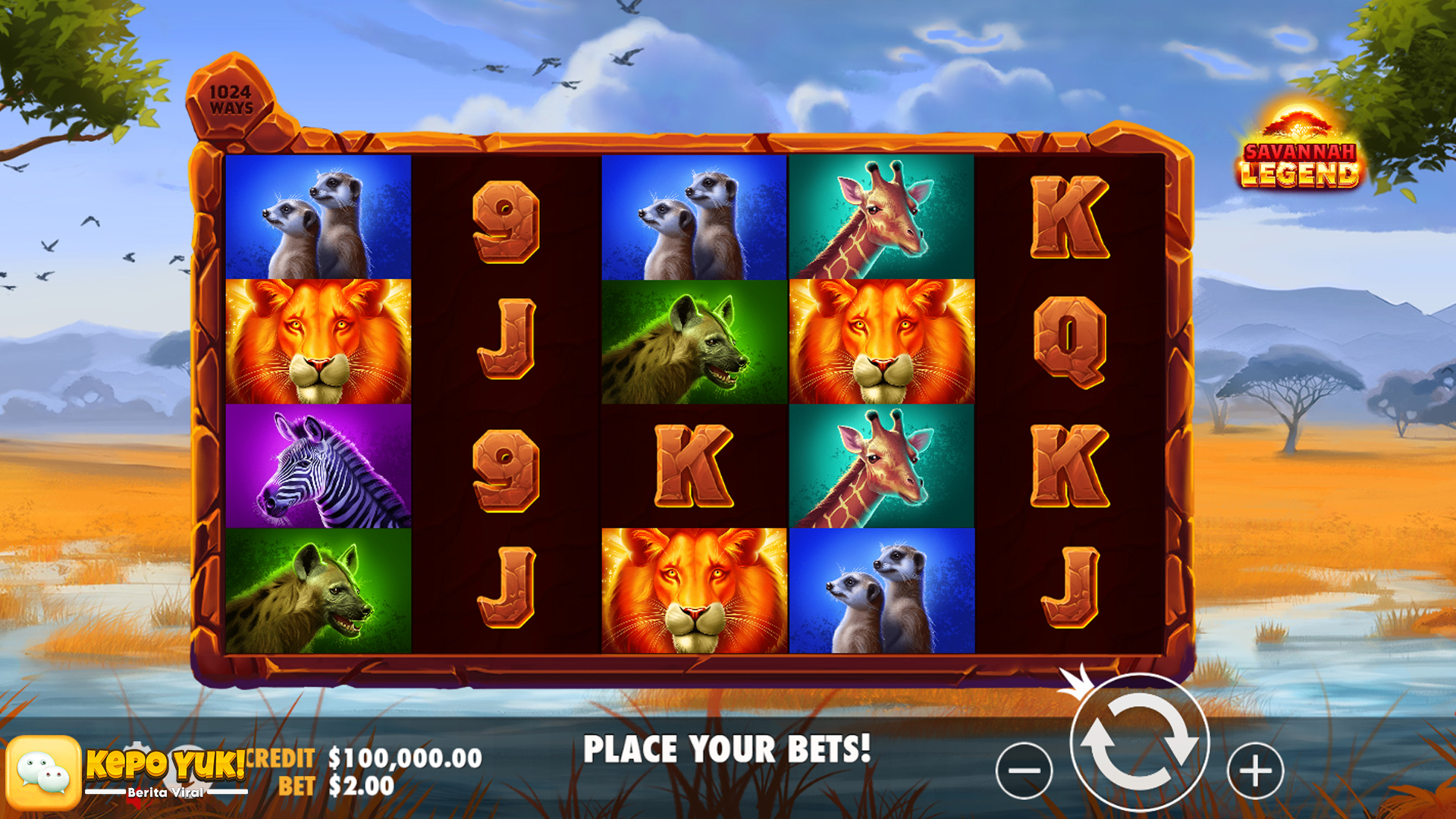 Menang Besar di Savannah Legend, Jelajahi Dunia Slot Magis