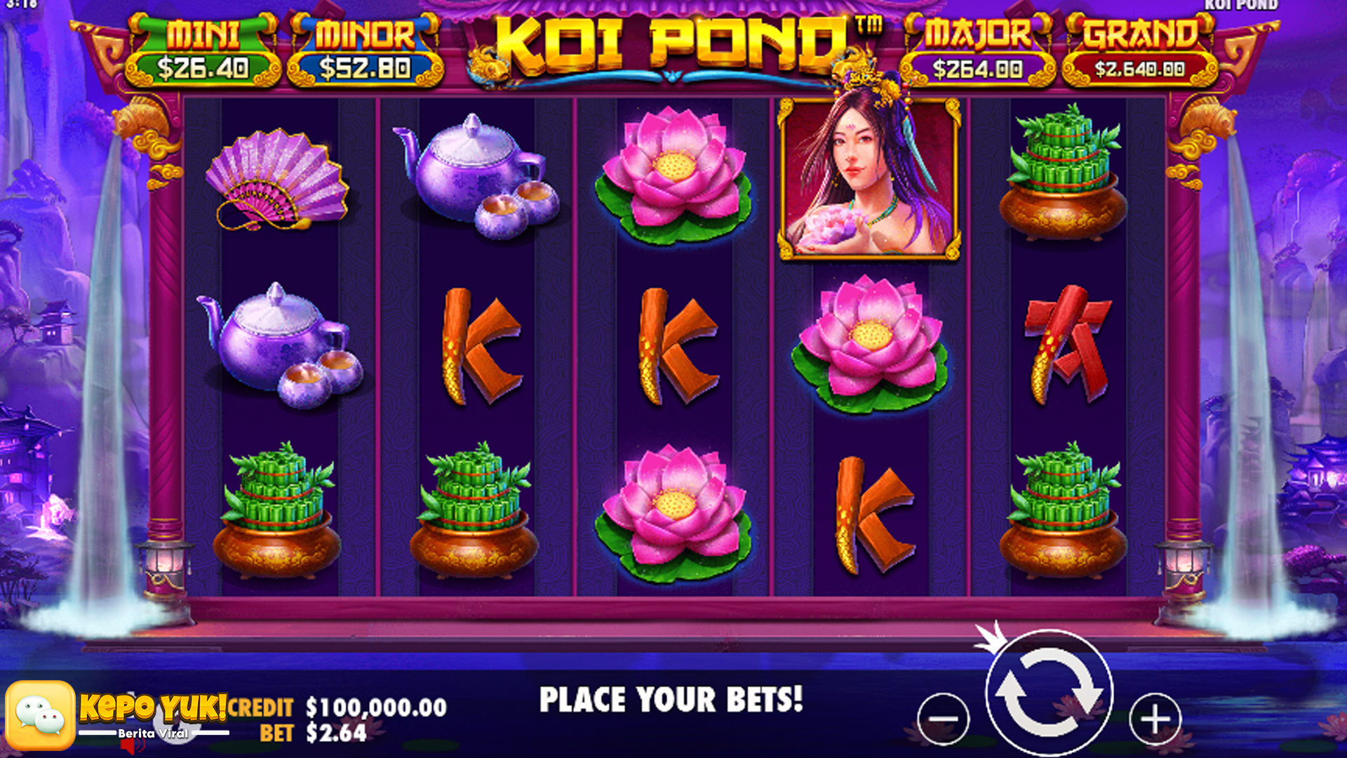 Raih Jackpot Koi Pond di Cnnslot dengan Link Login Slot Gacor