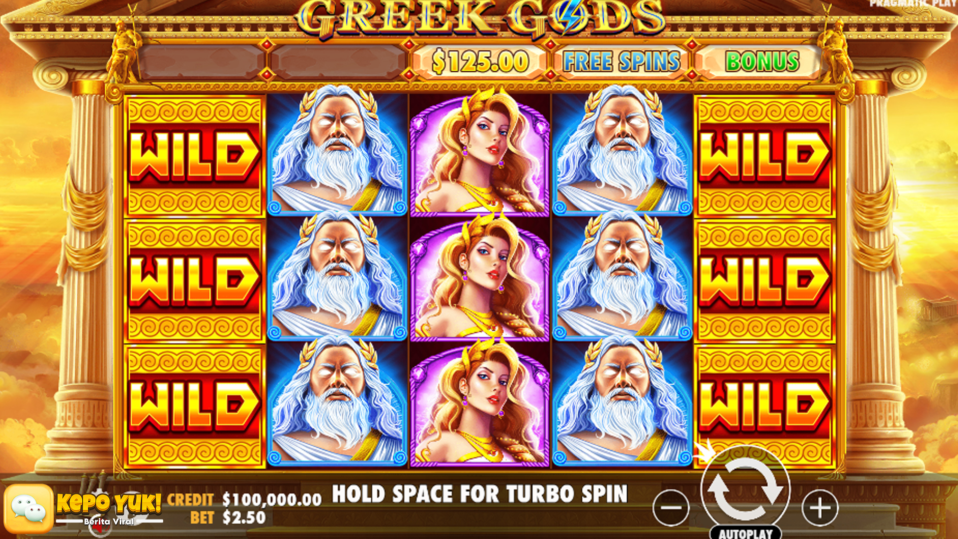Main Greek Gods di Daftar Slot Gacor Pasti Auto Panen Cuan