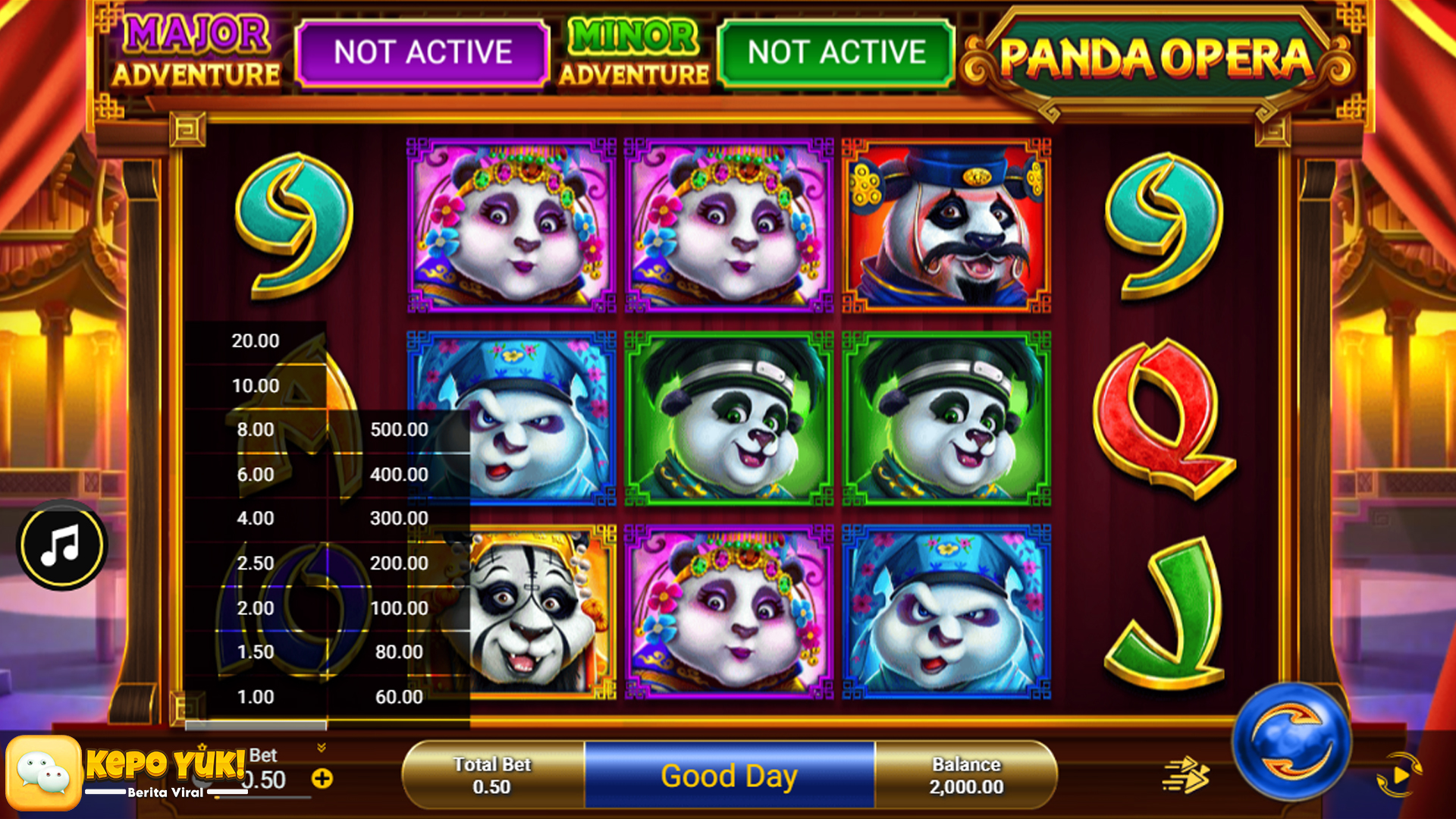 Tingkatkan Peluang Menang di Panda Opera dengan Rtp8000