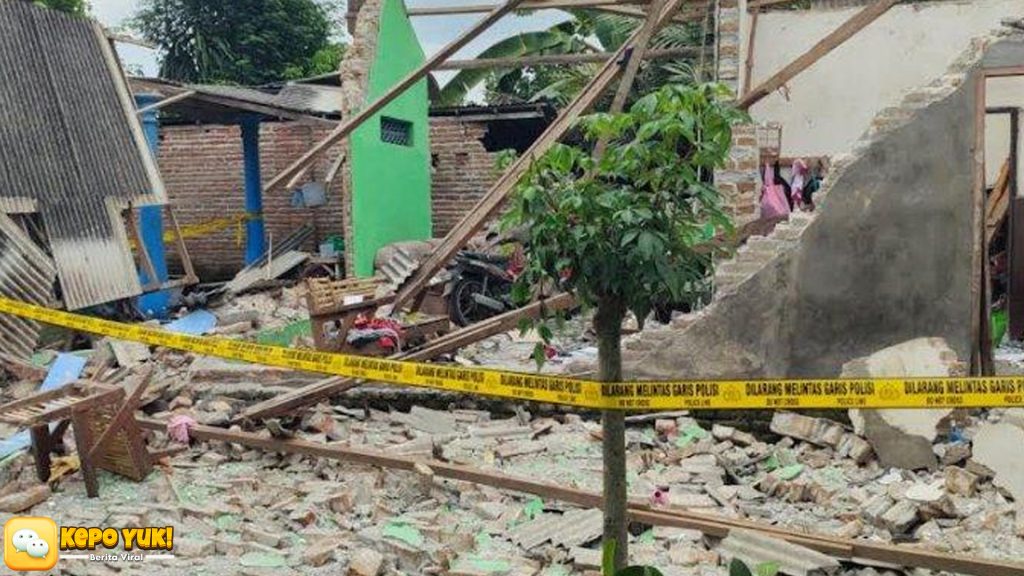 Kediri Geger, Rumah Warga Hancur Karena Septic Tank Meledak