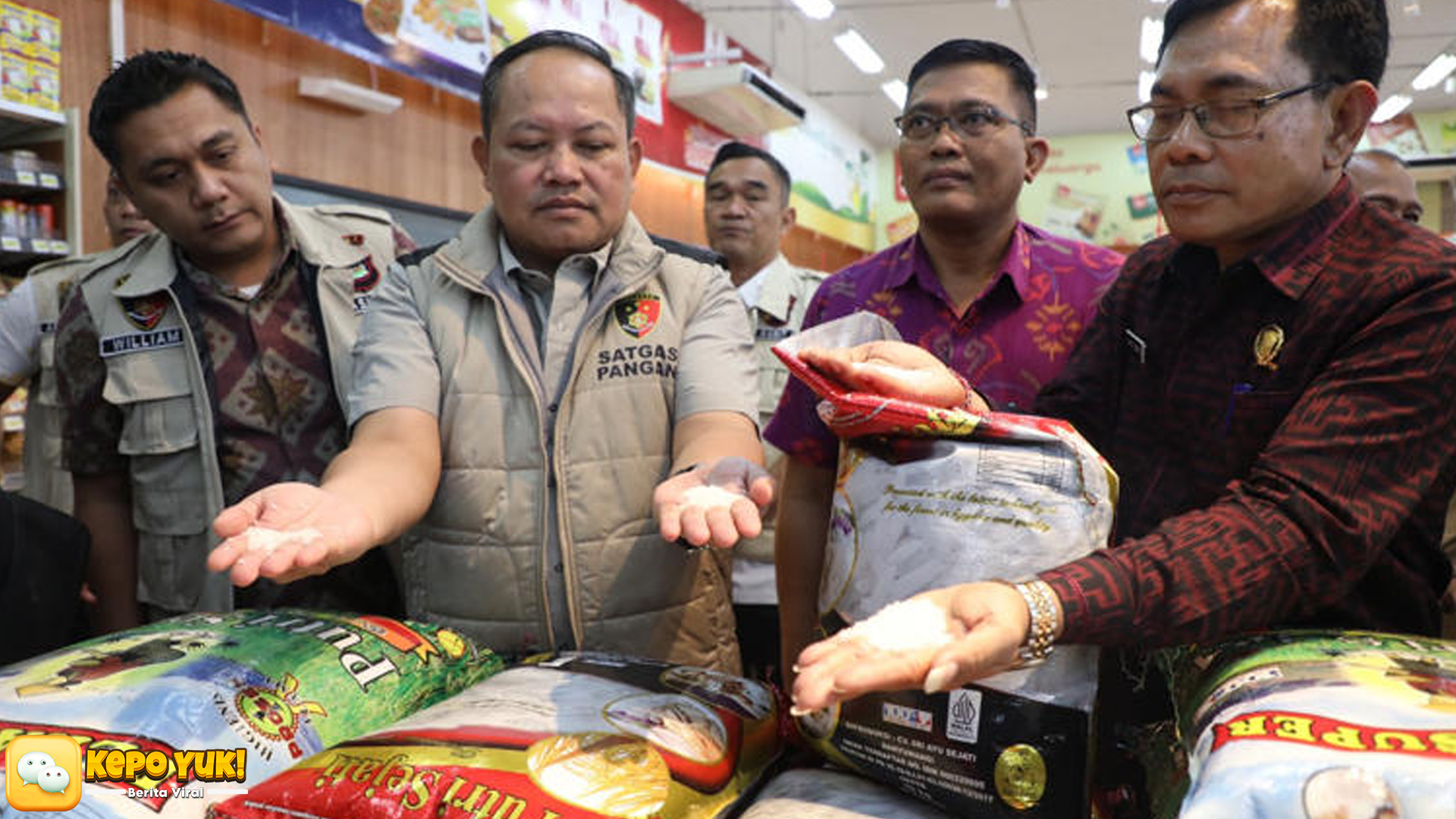 Polres Ngawi Turun Langsung Cek 7 Pasar & Toko Beras Oplosan