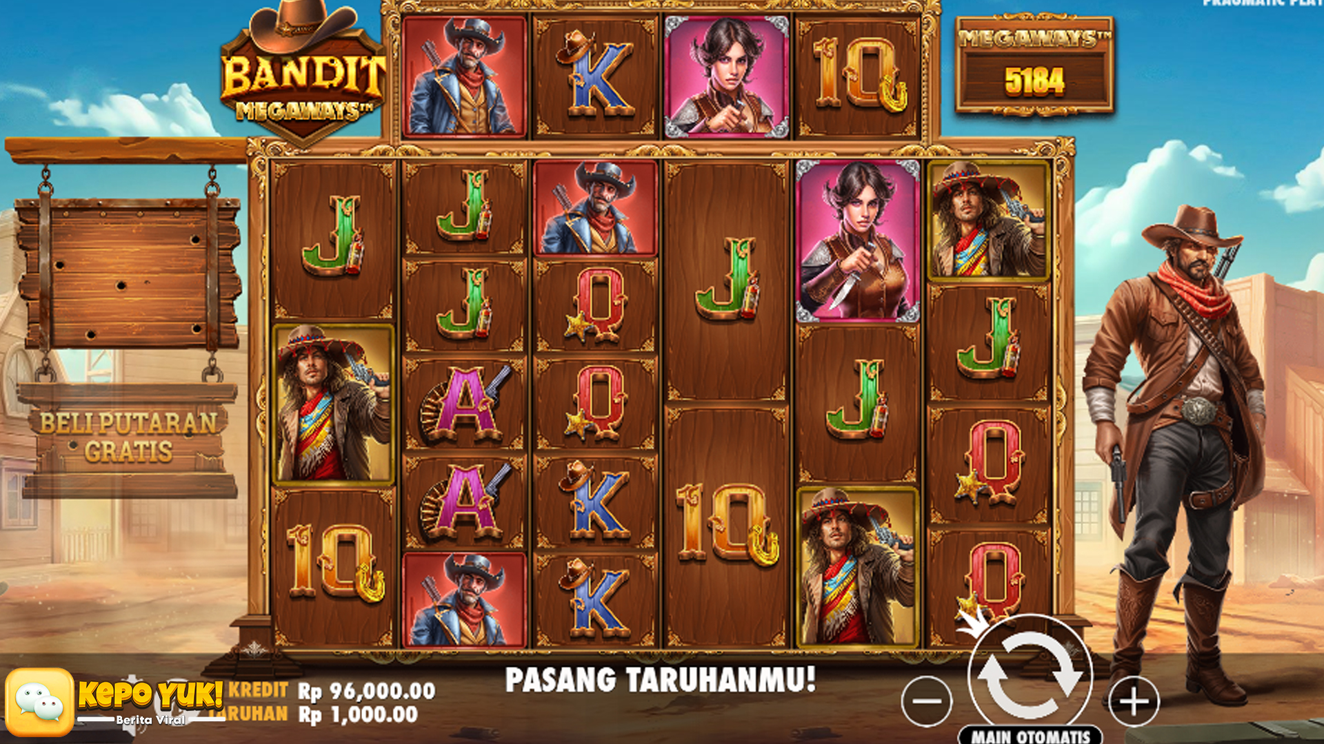 Rtp8000 Terheboh dengan Bandit Megaways Penuh Kejutan