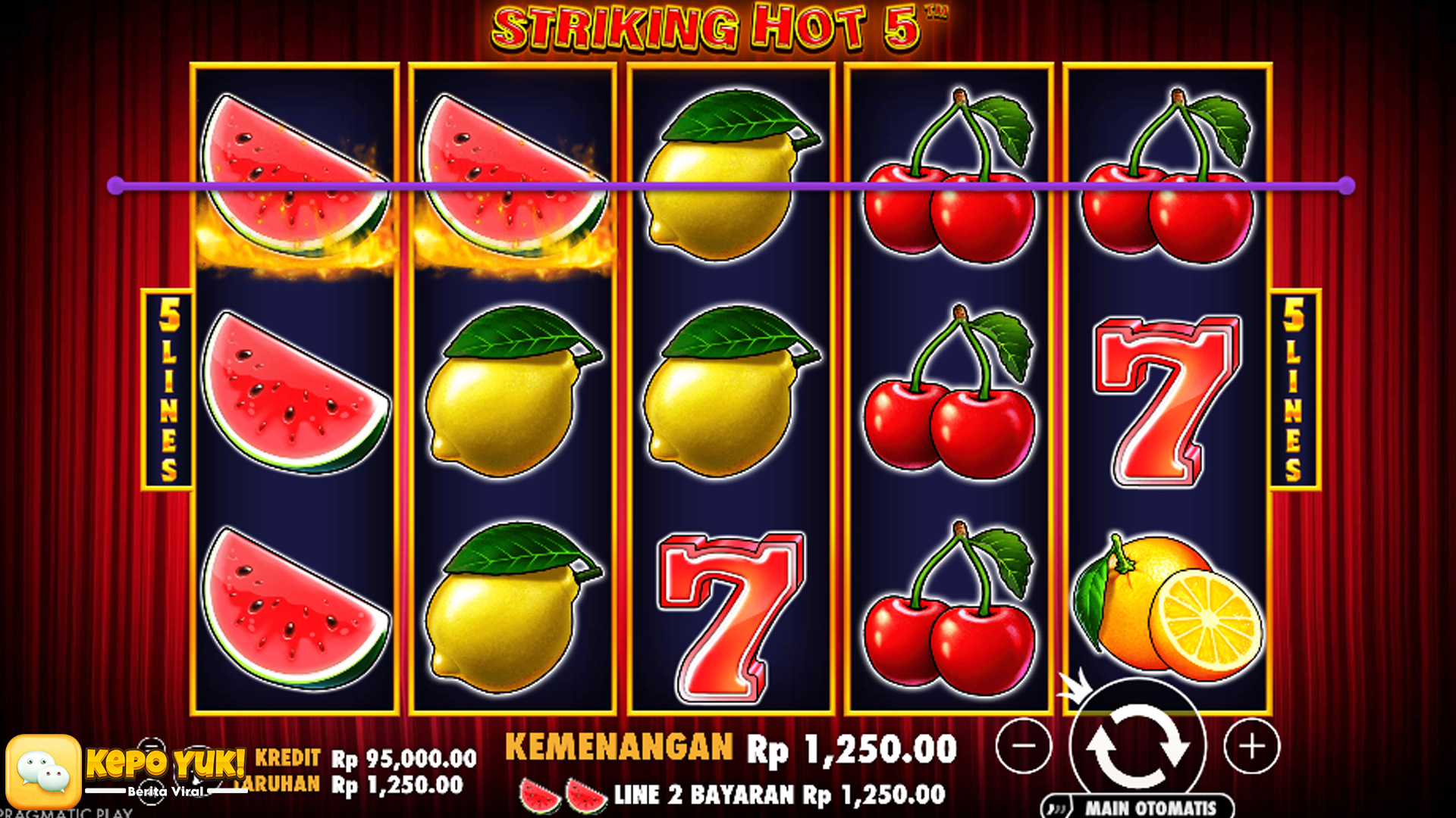 Cnnslot Pamerkan Striking Hot 5 yang Super Ekstra Nendang