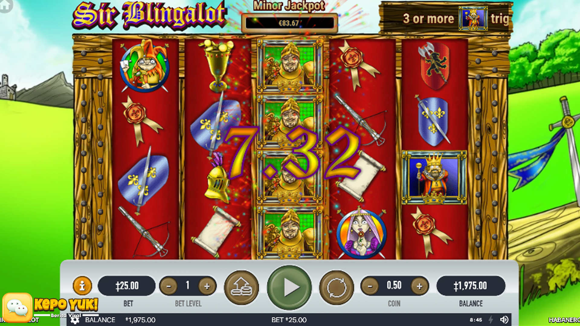Ruby8000 Diserbu Slotter karena Bonus Spektakuler Sir Blingalot