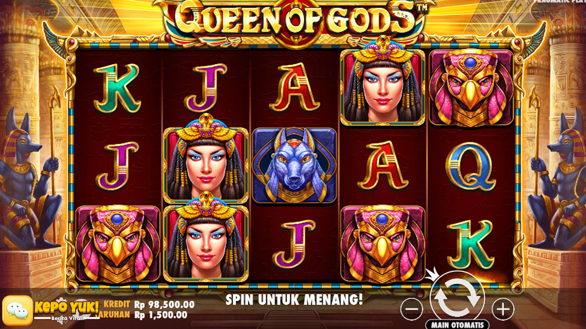 Update Fitur dan Jackpot Queen Of Gods di Cnnslot Terbaru
