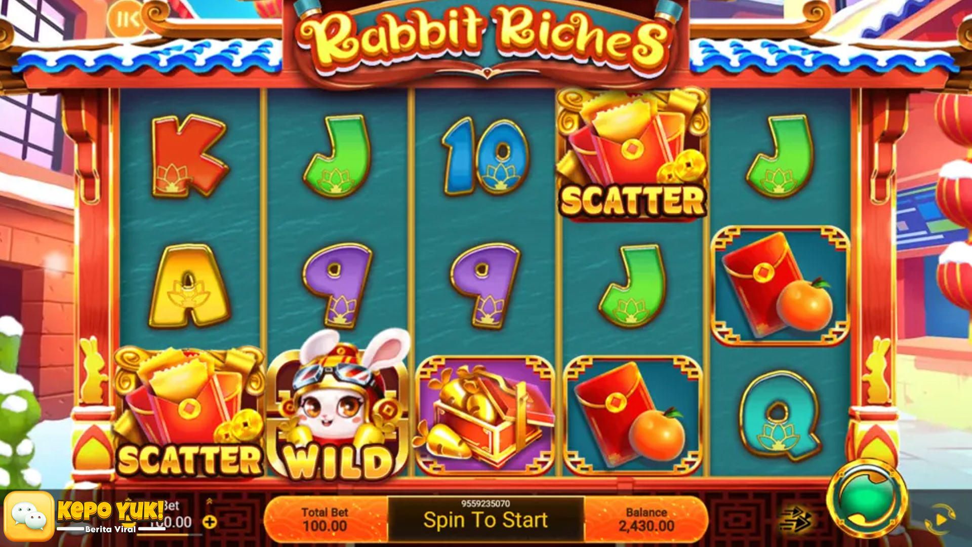 Slot Online Rabbit Riches Dapatkan Hadiah 10x di Cnnslot