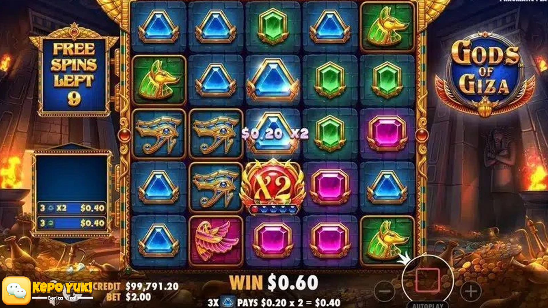 Informasi Penting Ruby8000 Mengenai Slot Gods of Giza Terbaru