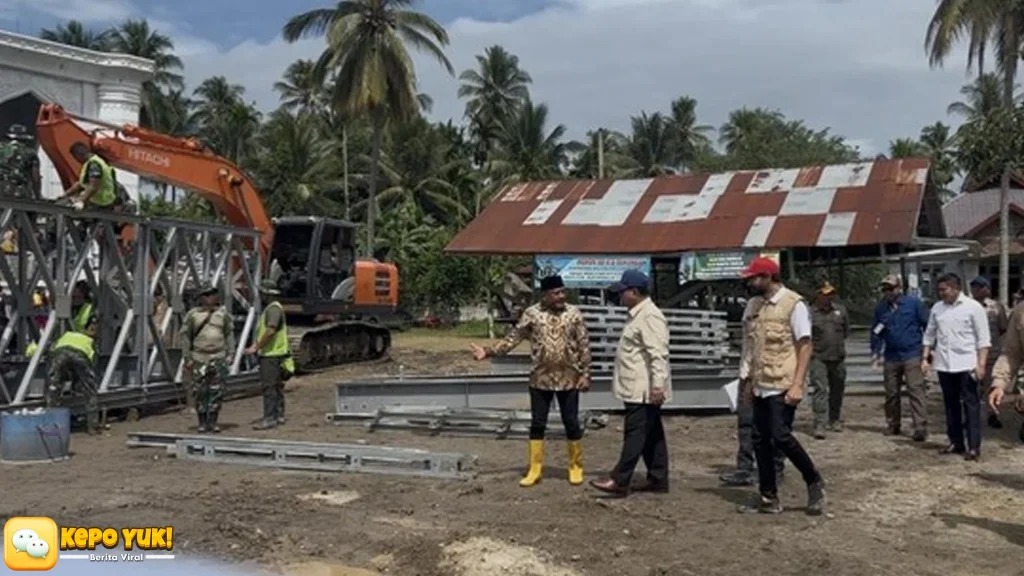 Prabowo Fokus Bangun Jembatan Bailey 5 Proyek Prioritas Bireuen Lancar