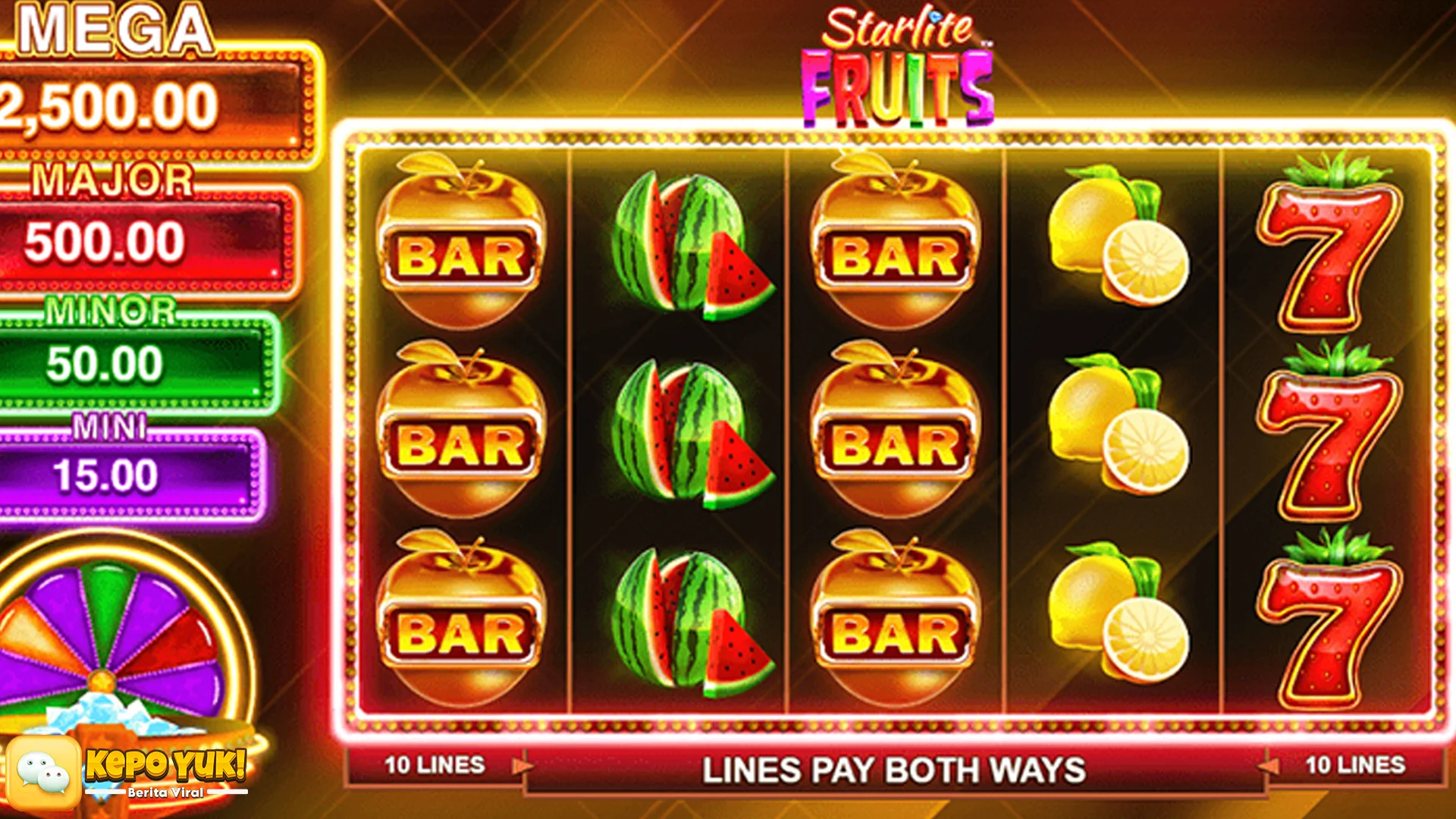 Epik Visualnya Hypnotizing! 4 Polarisasi Cahaya di Starlite Fruits!