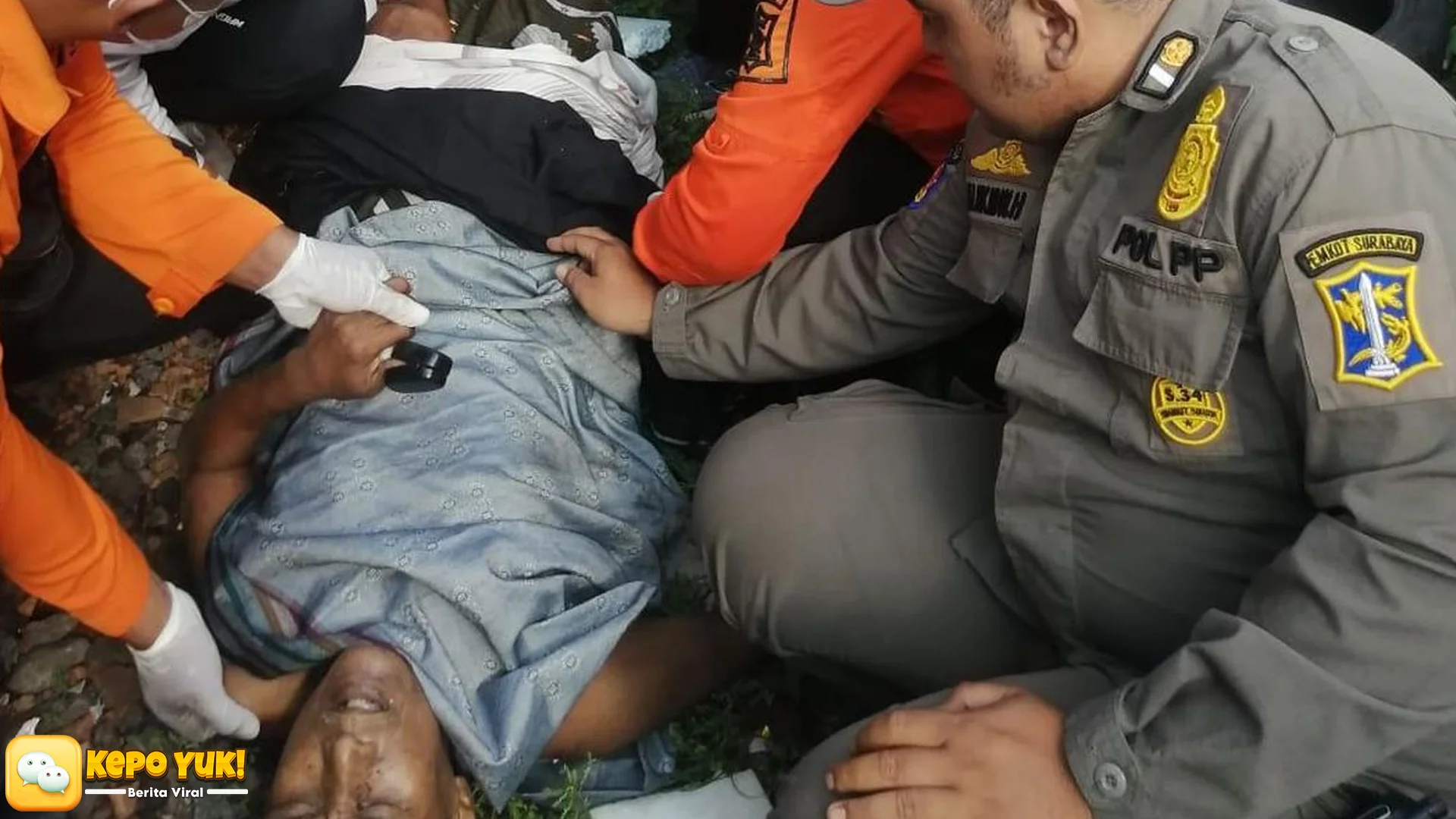 Keajaiban Kakek di Surabaya Bertahan Hidup Usai Terseret Kereta 30 Meter