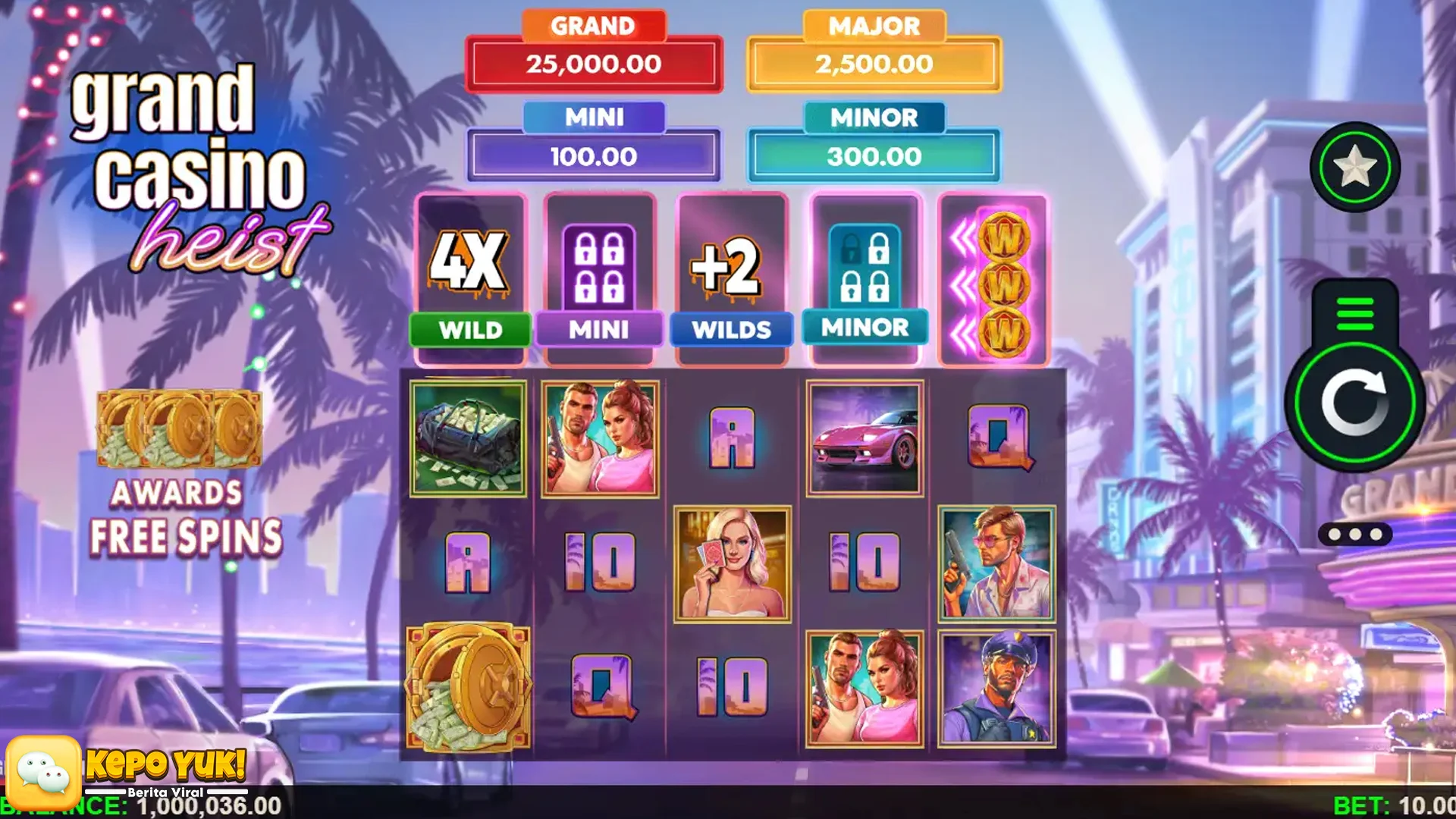 2 Putaran Awal yang Menentukan di Grand Casino Heist